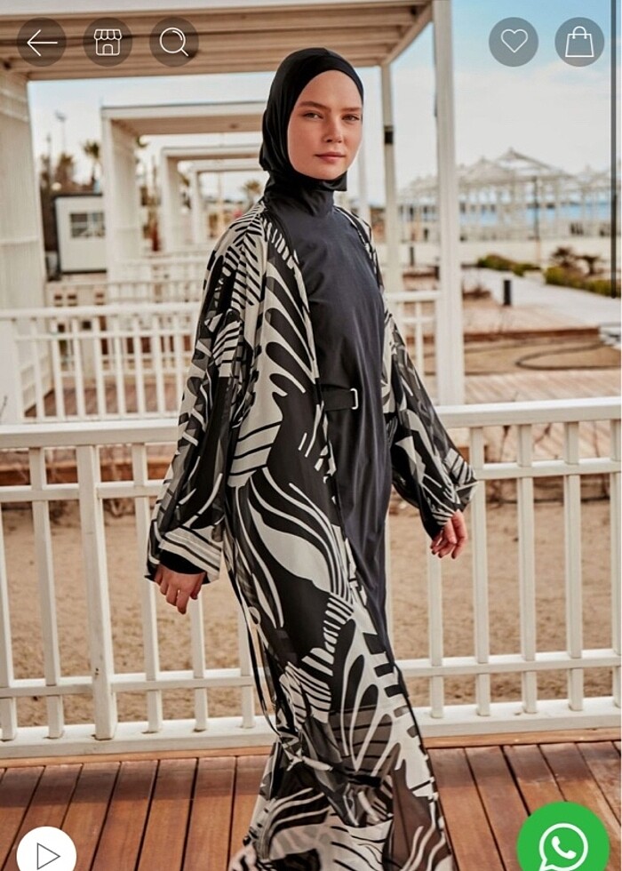 Marina kimono kaftan - Görsel 2