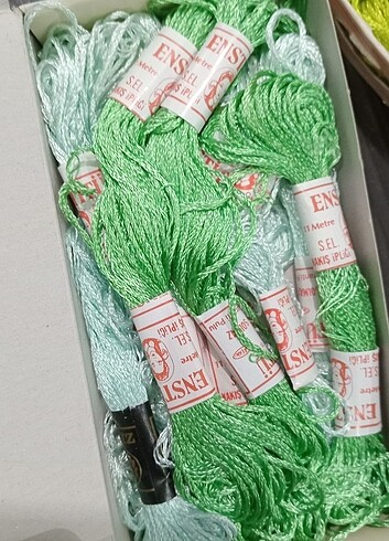  Beden çeşitli Renk Enstitü parlak nakis ipi 