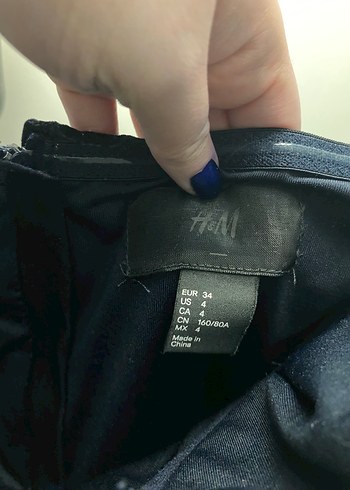 H&M Koyu Lacivert Straplez Midi Gotik Kadife Abiye Elbise