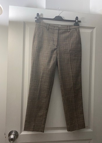 Mango Ekoseli Kadın Pantolon