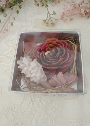 Zara Home Pembe Dekoratif Mum Seti