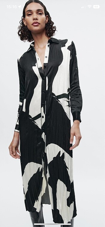 Zara desenli elbise