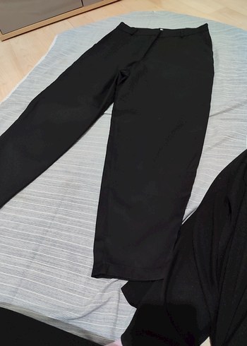 Siyah Kadın Kumaş Pantolon - Görsel 5