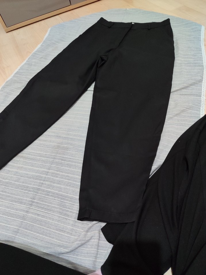 Siyah Kadın Kumaş Pantolon - Görsel 5