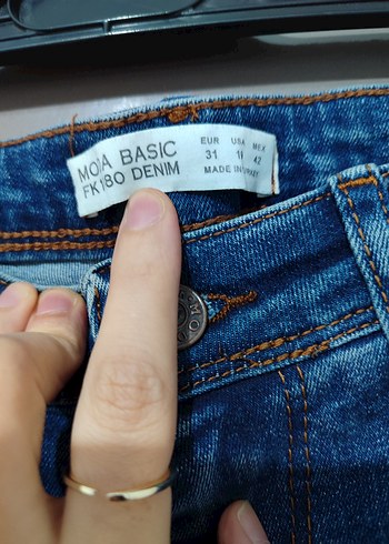 31 Beden mavi Renk Mavi Kadın Denim Pantolon