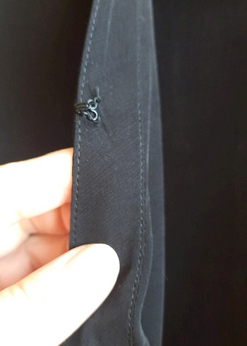 Düğmeli Siyah Kadın Blazer Ceket - Görsel 6