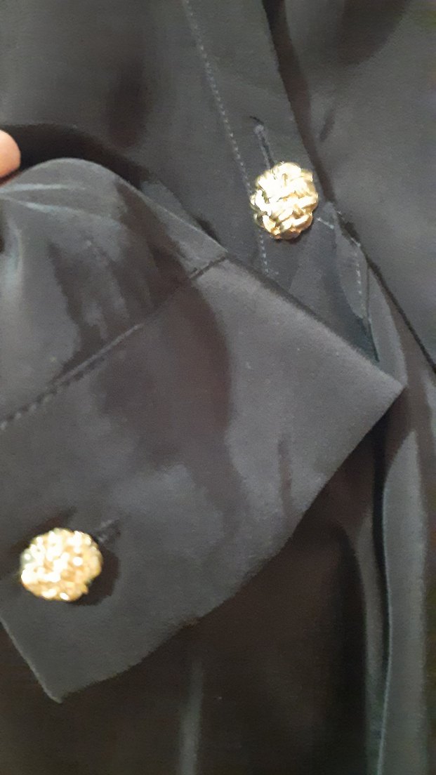 Düğmeli Siyah Kadın Blazer Ceket - Görsel 3