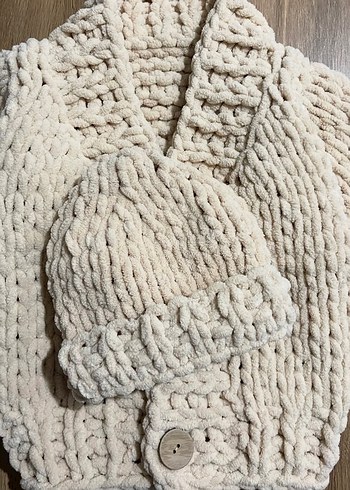 Örme Bohem cocuk Hırkası, Beyaz - Görsel 2