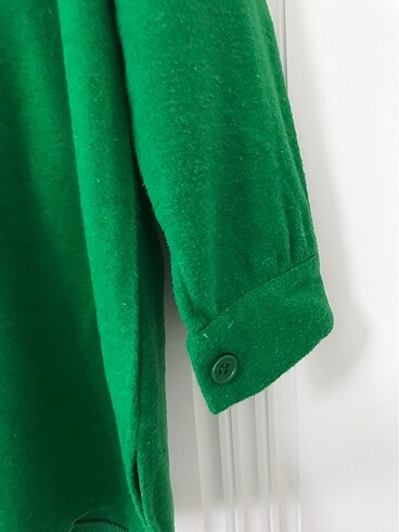 xl Beden yeşil Renk Zara İpek yol Keçe gömlek marka temsili