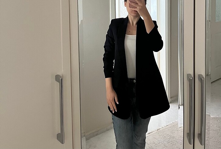 Siyah blazer ceket