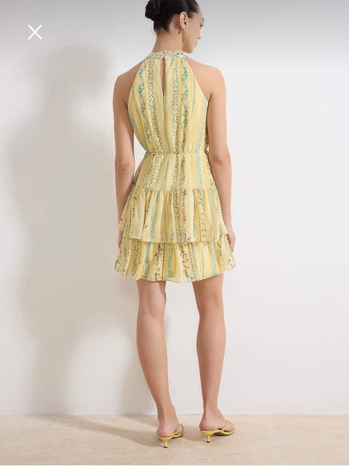 Sarı yaz elbisesi - Görsel 3