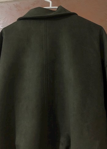 Haki  Kadın Süet Ceket - Görsel 4