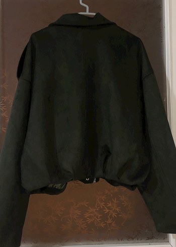 Haki  Kadın Süet Ceket - Görsel 3