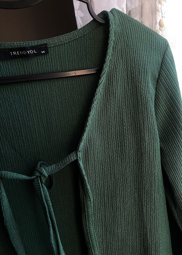 Zümrüt Yesili hırka - Görsel 4