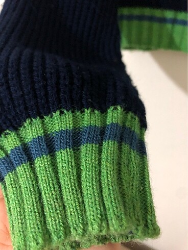 lacivert crop triko kazak - Görsel 6