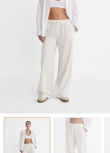 Stradivarius Keten Pantolon