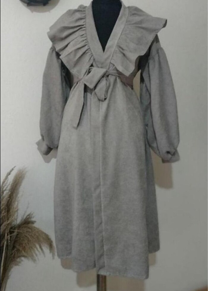 Kuşaklı trençkot - Görsel 3