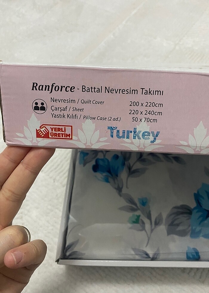 Çift kişilik Battal boy nevresim takımı - Görsel 4