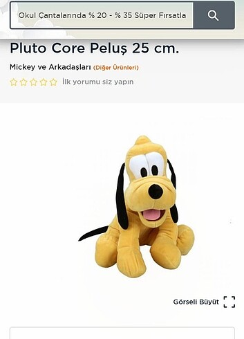 Beden Renk Peluş pluto core
