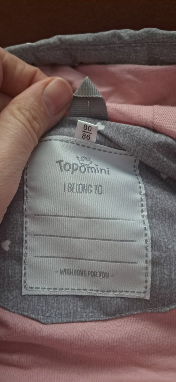 Kapüşonlu kizÇocuk Gri Yelek kalp desenli - Görsel 5