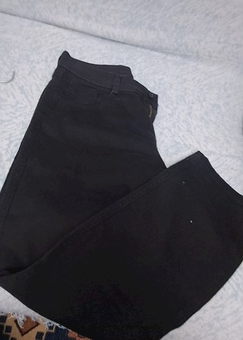 Düğmeli Siyah wrkekDenim Pantolon - Görsel 3