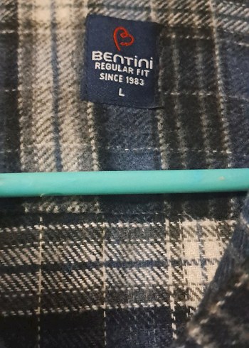 Gri Erkek Yün Düğmeli Uzun Kollu Gömlek  oduncu - Görsel 3