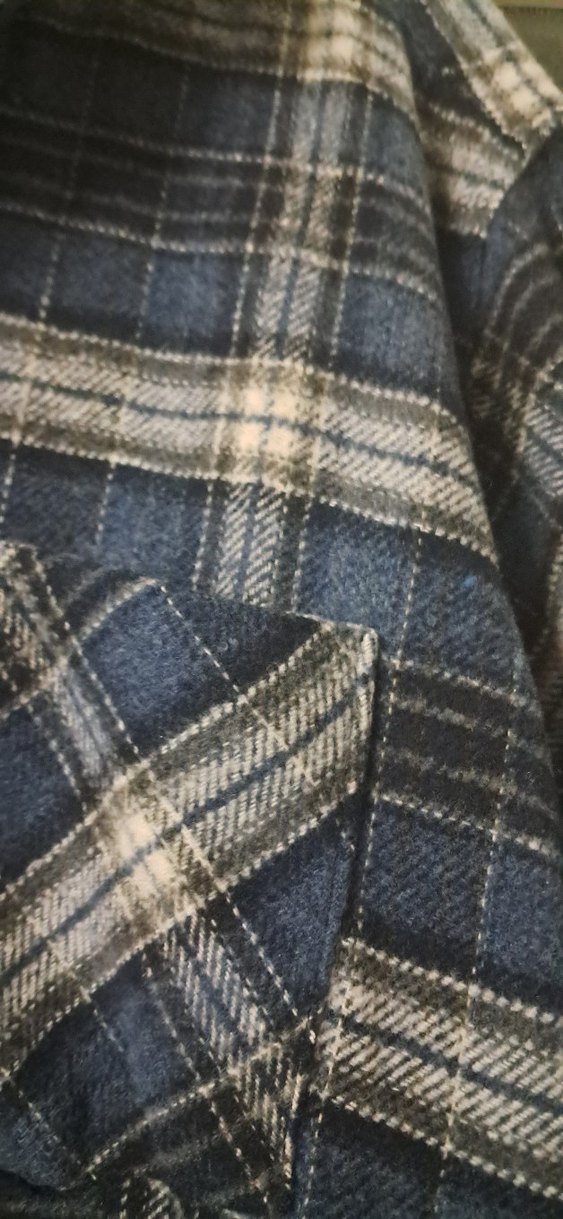 Gri Erkek Yün Düğmeli Uzun Kollu Gömlek  oduncu - Görsel 4