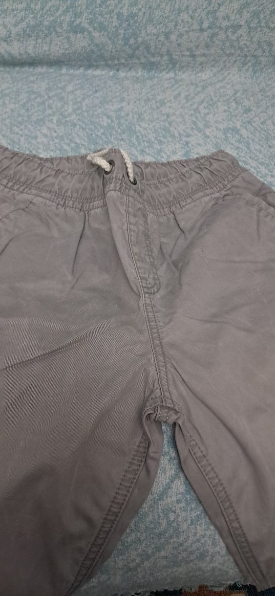 Gri Erkek Çocuk  lastikliRahat Pantolon - Görsel 2