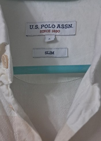 Us poloBeya uzun Kollu Düğmeli Erkek Gömlek - Görsel 5