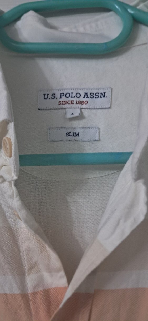 Us poloBeya uzun Kollu Düğmeli Erkek Gömlek - Görsel 5