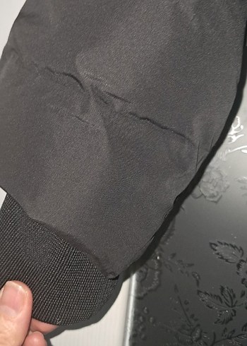 Siyah kiz çocuk Kışlık Street Wear Mont - Görsel 4