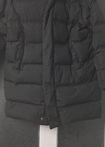 Siyah kiz çocuk Kışlık Street Wear Mont - Görsel 2