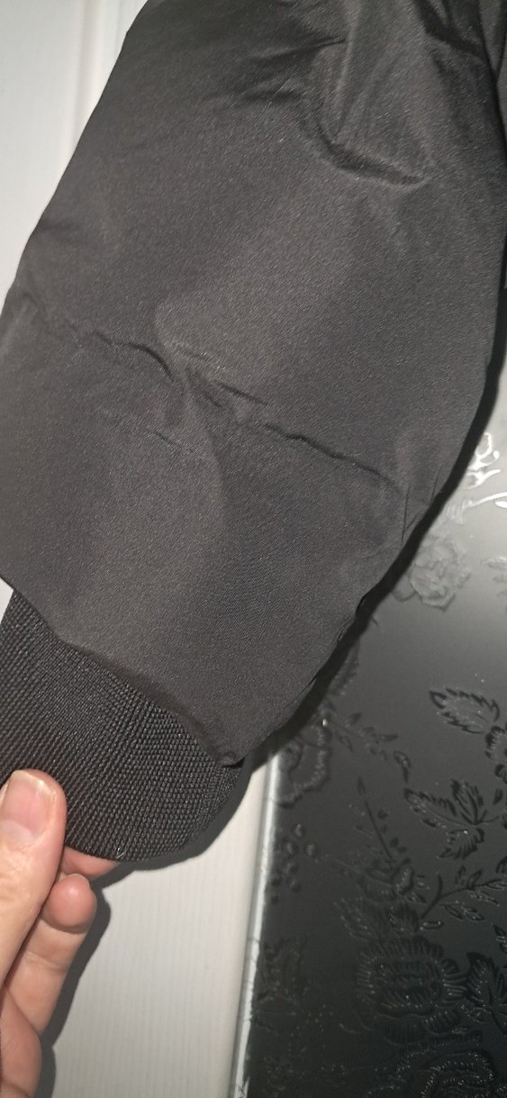 Siyah kiz çocuk Kışlık Street Wear Mont - Görsel 4