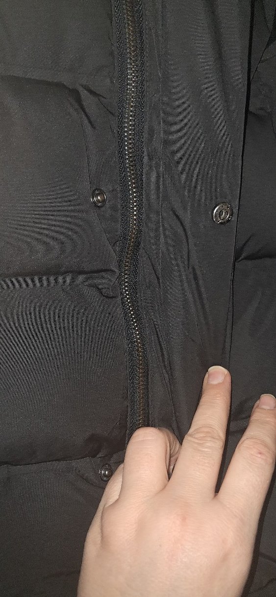 Siyah kiz çocuk Kışlık Street Wear Mont - Görsel 3