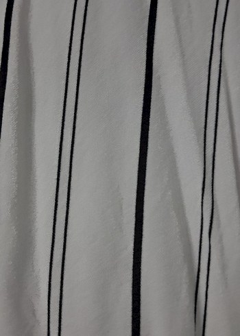 Düğmeli Çizgili erkek Gömlek - Görsel 3