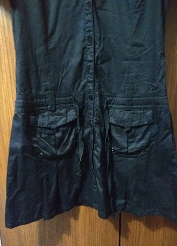 Relax modeKısa kollu siyah elbise - Görsel 2