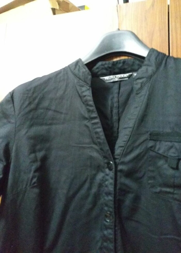 Relax modeKısa kollu siyah elbise - Görsel 3