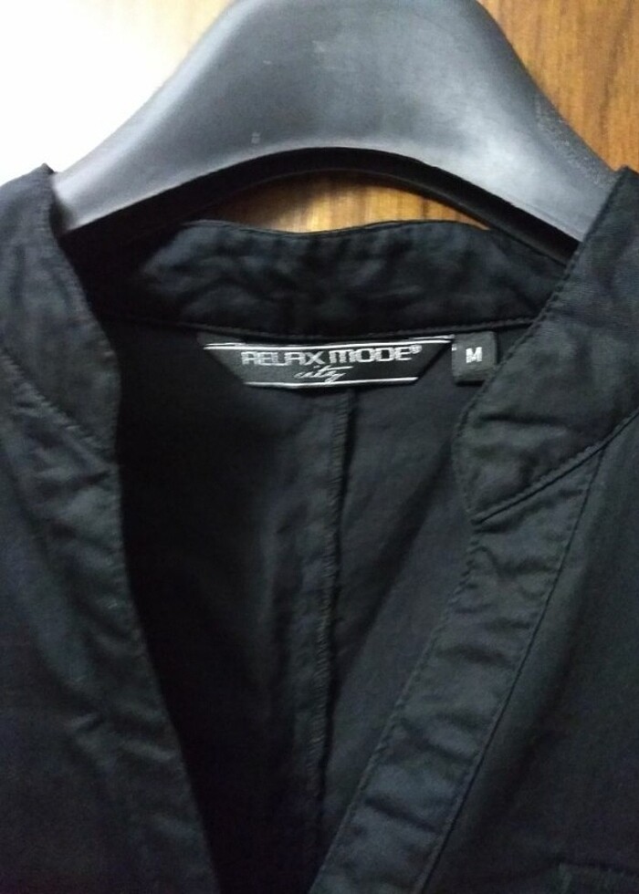 Relax modeKısa kollu siyah elbise - Görsel 5