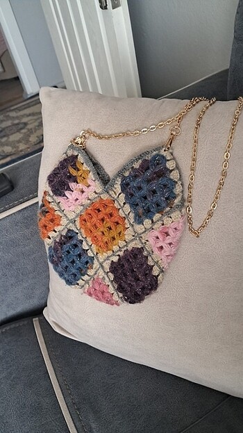 Örme canta zincirli - Görsel 2