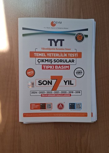 TYT Temel Yeterlilik Testi Çıkmış Sorular 7 Yıl