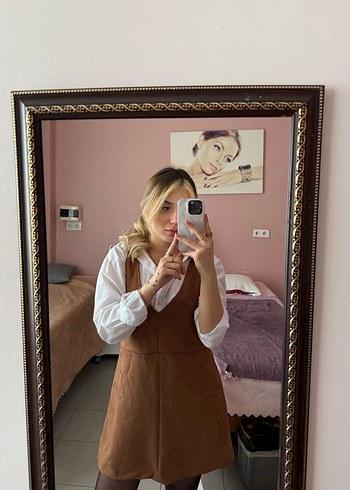 TDMİLLA KAHVERENGİ KOVBOY ELBİSESİ - Görsel 2