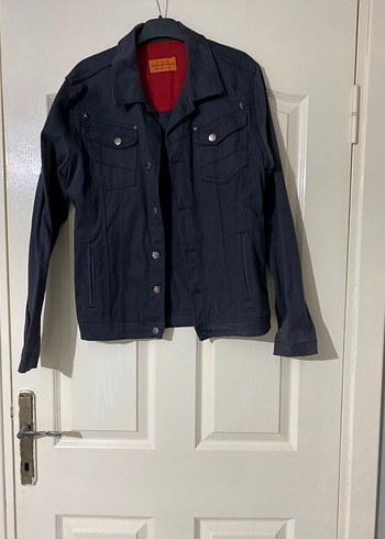 LC Waikiki Düğmeli Gri Denim Erkek Ceket