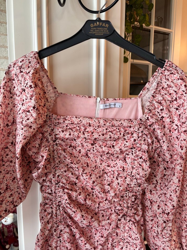 Pembe Mini Elbise - Görsel 2