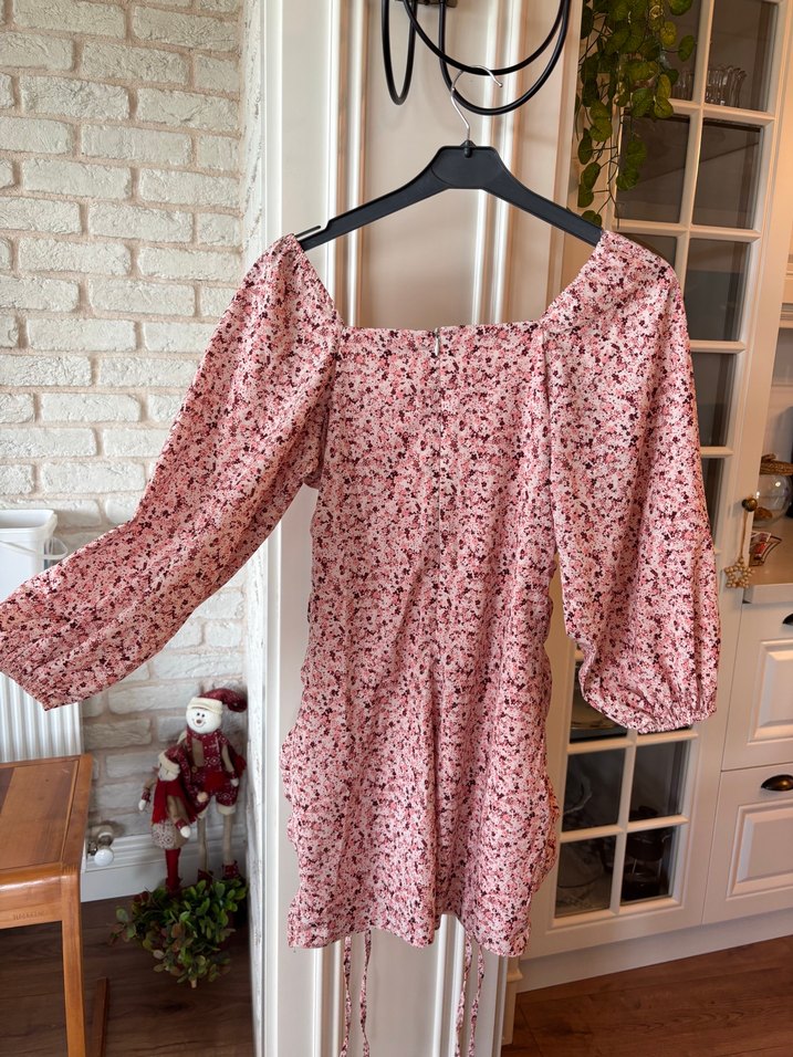 Pembe Mini Elbise - Görsel 4