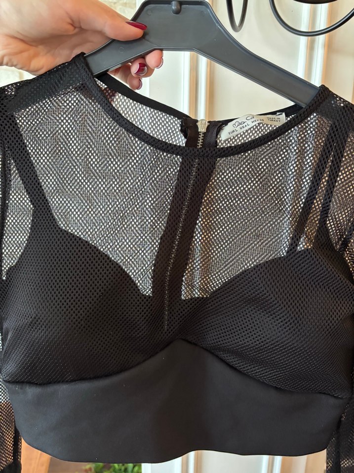 Siyah Dantelli Bluz - Görsel 2