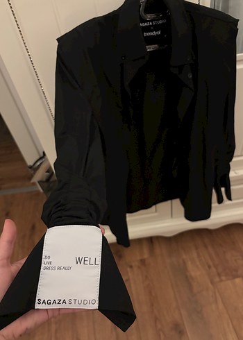 Siyah Sagaza Ceket - Görsel 2