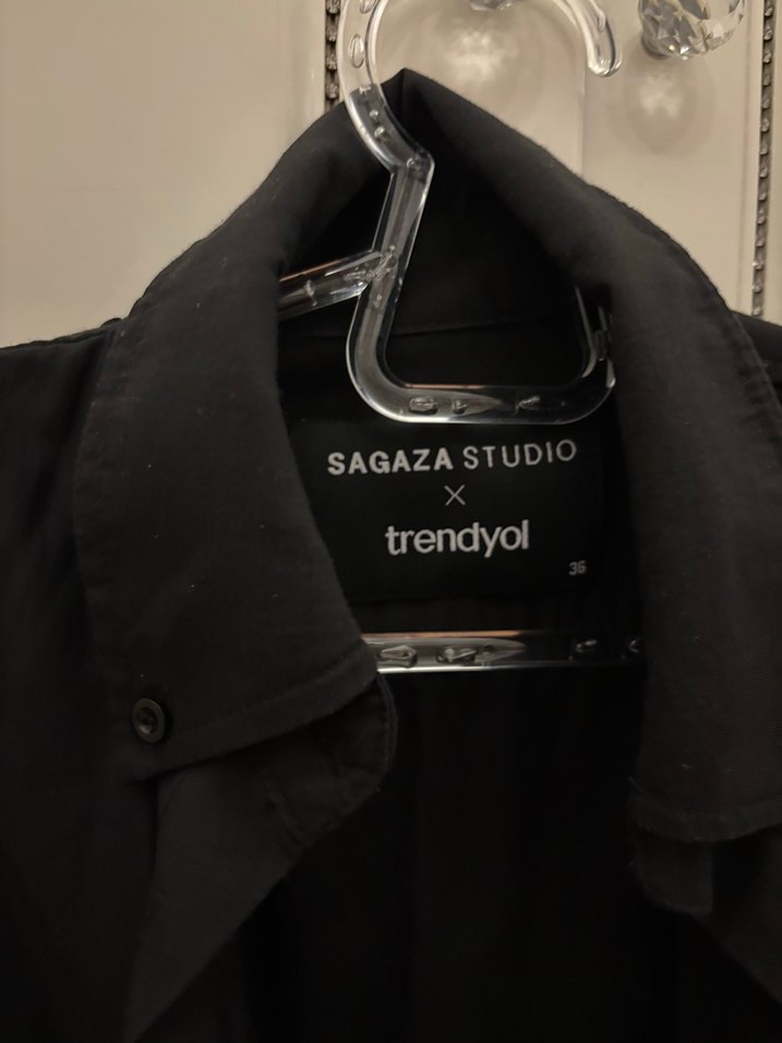 Siyah Sagaza Ceket - Görsel 3