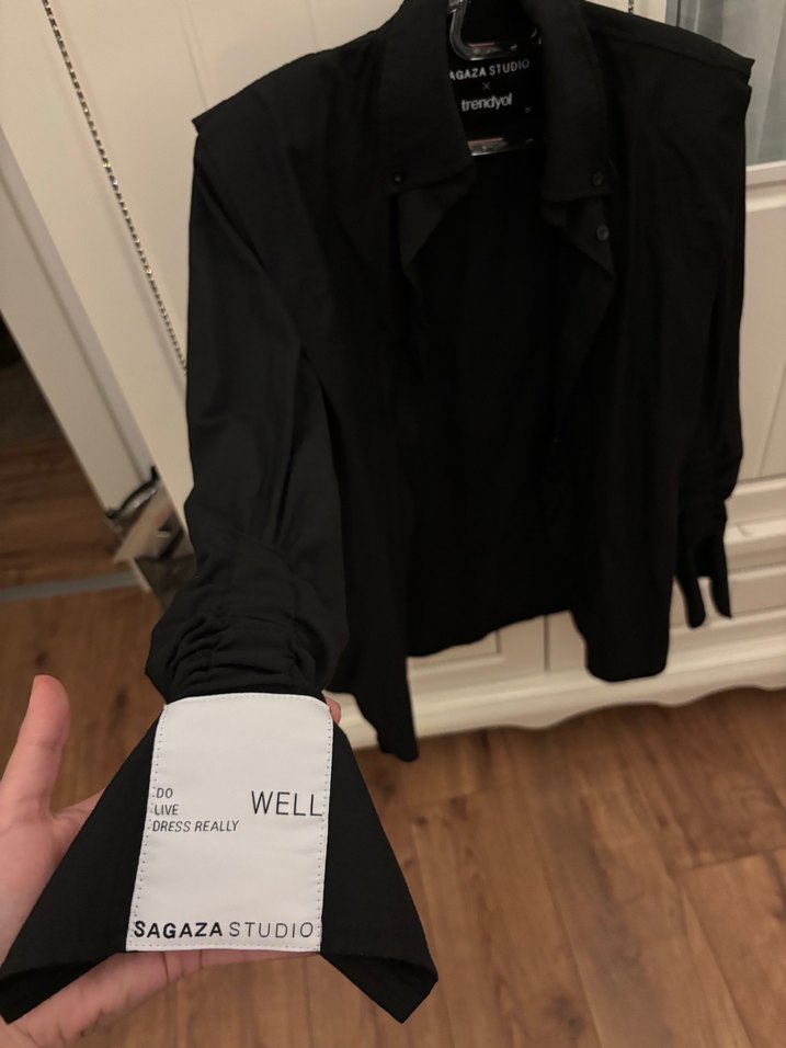 Siyah Sagaza Ceket - Görsel 2