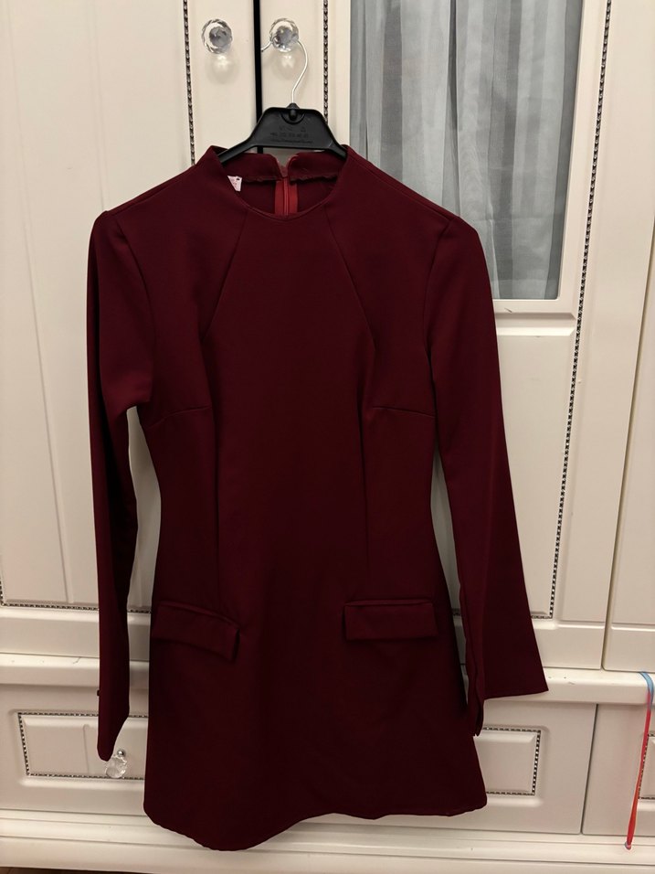 Bordo Elbise - Görsel 2