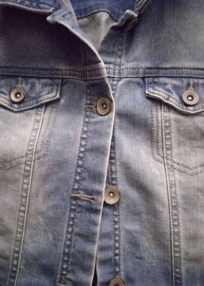 Kadın kot Ceket - Görsel 4